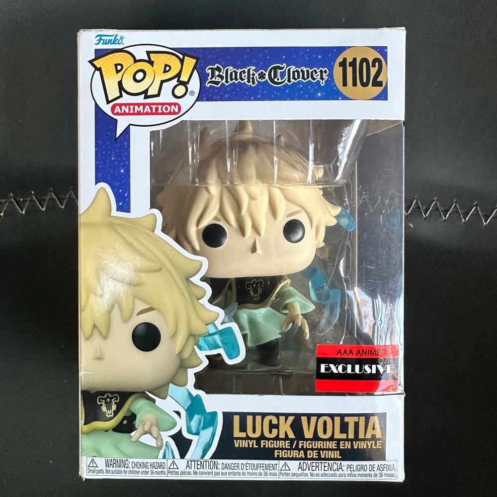 Funko‎ Pop! Black Clover Luck Voltia Glows in the Dark Chase AAA
Exclusive #1102